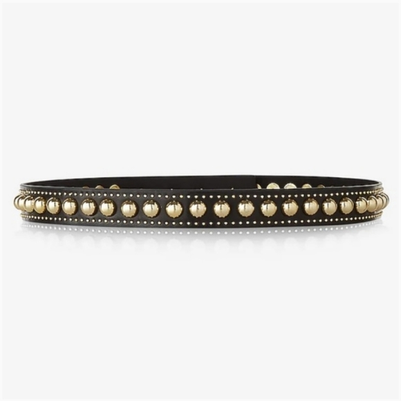 Express Accessories - Express Gold Studded Skinny Thin Belt NWT M/L